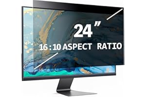 DBDDZD 24 Zoll 16:10 Bildschirm Blickschutzfilter für Computer Monitor,Anti-Blaulicht Blendfrei Abnehmbare 24" Privacy Screen Filter Bildschirmschutzfolie Sichtschutzfilter