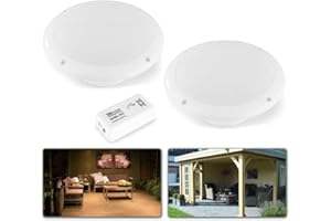 Power Dynamics BT10SET - Set d'Enceintes de Plafond avec Amplificateur Bluetooth, 60 Watts Max, Amplificateur Stéréo Classe D, 2X Haut-Parleurs Encastrable 5"