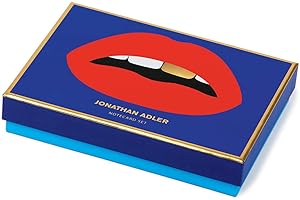 Jonathan Adler Lips Boxed Diecut Notecard Set: 2