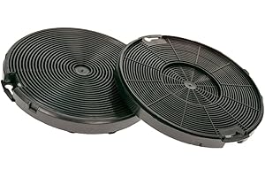 EVAYP / 2x Filtro de carbón activado/Apto para AEG - Bosh - Electrolux - Faber - Smeg / EFF75 4055093712 112.0254.245 112.0169.114 4055093712 112.0067.944 NYTTIG FIL400 para campanas de cocina