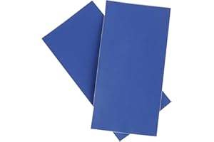 Surriba 2pcs Lederflicken Leuchtendes Blau Kunstleder Selbstklebend Patch 10 * 20cm Kunst Leder