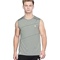 Men Athletic Gym Sleeveless T-Shirt with easy and quick dri technology, Muscle Tank Tops - Lightspeed