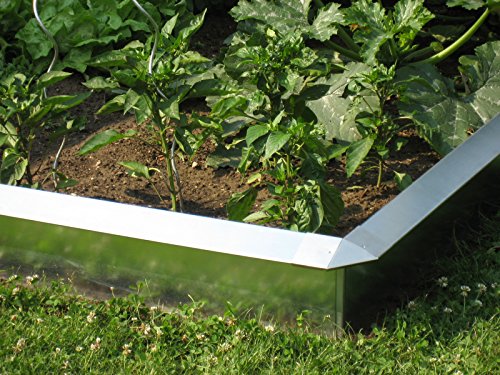 Schneckenzaun Typ 2, 25 cm hoch, 100 cm lang, Metall mit doppeltem Korrosionschutz - 5