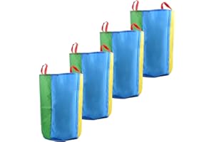 heavenlife 4 Pièces Sac à Pommes de Terre pour Enfants et Adultes, Sacs de Saut Colorés, Course de Sac pour Anniversaire Fête Pique-Nique