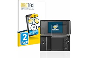 BROTECT Protector Pantalla para Nintendo DS LITE Protector Transparente (2 Unidades) Anti-Huellas