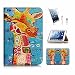 Produktbild iPad Mini Gen. 1 2 3 Flip Wallet Schutzhülle & Displayschutzfolie & Ladekabel Bundle. A3905 Abstrakte Kunst Giraffe