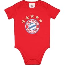 FC Bayern München Babybody Mit Lederhose – Offizieller Fanartikel, Größe 56, Braun
