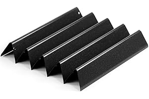 FIRXZYMZ 7636 Flavorizer Bars für Weber Spirit E-310 E-320 E-330 (2013-Current), Spirit II E-310 S-310 Serie (mit vorderen Brennerknöpfen), 38,9cm Porzellanemaille Hitzeschild für Weber Ersatzteile Spirit 300