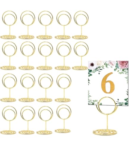 Porte Photo Pince, 12 Pices Porte-Numros De Table, Party
