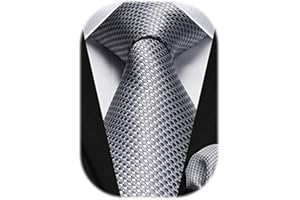 HISDERN Corbata De Hombre Boda Lunares Pañuelo Clásico Elegante Formal Hombres Corbatas Y Pañuelos Bolsillo Conjunto Para Fiesta Negocio