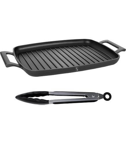 Bistecchiera rotonda extralarge 32 cm LE CREUSET nera - Coltelleria