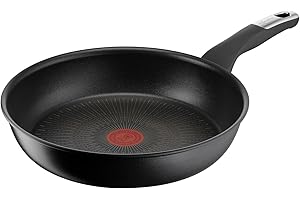 Lagostina Intensive Pro, Padella Antiaderente 28 cm, Rivestimento Titanio Antigraffio, Cottura Rapida e Uniforme, Tecnologia Thermo-Signal, Adatta a Tutte le Fonti di Calore Inclusa Induzione