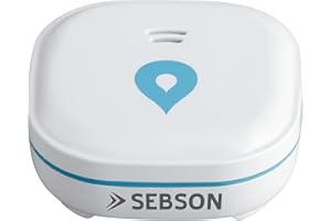 SEBSON Détecteur de Fuite d'eau Mini GS153, Batterie Longue durée de 10 Ans, sans Fil, Alarme Eau, Détecteur d' inondation, 60x60x24,2mm