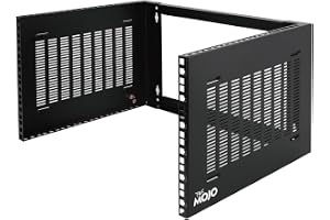 Tecmojo 19 tum 6U 350mm djup Väggmonterat Nätverksskåp, Patchpanelhållare för 19" Platta Server-IT-enheter, Lastkapacitet 50k