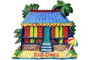 MUYU MAGNET Imán de nevera 3D República Dominicana para viaje, recuerdo de viaje, colección de pegatinas magnéticas