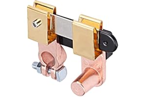 EVGATSAUTO Interruptor de cuchilla de desconexión de batería de automóvil, interruptor de desconexión de batería de automóvil de 12V 24V Interruptor de apagado de batería Interruptor de corte de bater