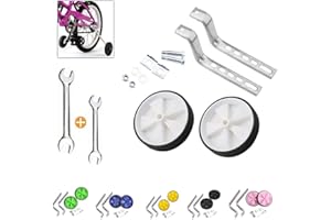 Sunshine smile Support Wheels kids Bicycle,StabilisersTraining Wheels,Adjustable Wheel Stabilisers, stabilisers childs bike (white)