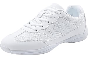 YUKTOPA Weiß Cheerleadingschuhe Damen Cheerleading Schuhe Mädchen Cheer Schuhe Yoga Gymnastik Jazz Tanzschuhe Laufschuhe