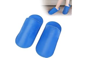 AOOWU Bolsa de Hielo para Pies, Zapatillas de Paquete de Hielo, Calcetín Refrigerante de Gel, Bolsa de Hielo Pie Terapia de Calor Frío, para Quimioterapia, Reumatismo, Dolor de Pie, Fascitis Plantar