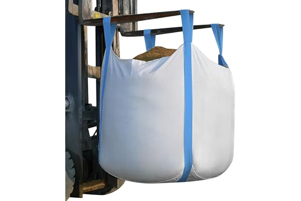 SHOPROM Sacs de jardinage homologués BigBag 1000 kg en polypropylène Résistant et réutilisable pour l'élimination des matériaux de construction et agricoles (Fonds fermé Ciel ouvert, 1 PIÈCE)
