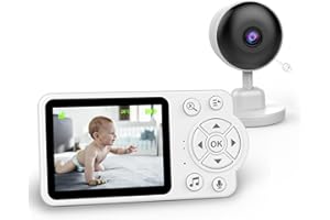 TAIKOUL Babyphone mit Kamera,2.8" TFT-Bildschirm HD Digital Video und 2.4GHz Gegensprechfunktion Baby Monitor, 2X/4X Digitalzoom,Infrarot-Nachtsichtkamera Temperaturanzeige