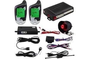 EASYGUARD 2 way car alarm system EC203 with LCD pager display, ultrasonic sensor & shock sensor DC12V