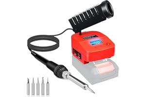 FYJUL Kabelloser Lötkolben für Einhell 18V PXC Power X-Change Akku, Schnelles Aufheizen Lötstation, Mobilität Soldering Iron mit USB&Type-C für Heimwerker, Gerätereparatur, Drahtschweißen(Ohne Akku)