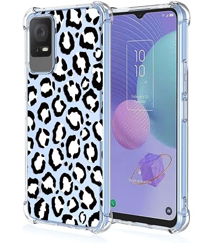 SEAHAI Cover per TCL 405 / TCL 406, Custodia Protettiva Ultra Sottile ed Elegante in Silicone TPU Trasparente, Bello Modelli Colorful Cover Antiurto Case - Cucciolo Giallo