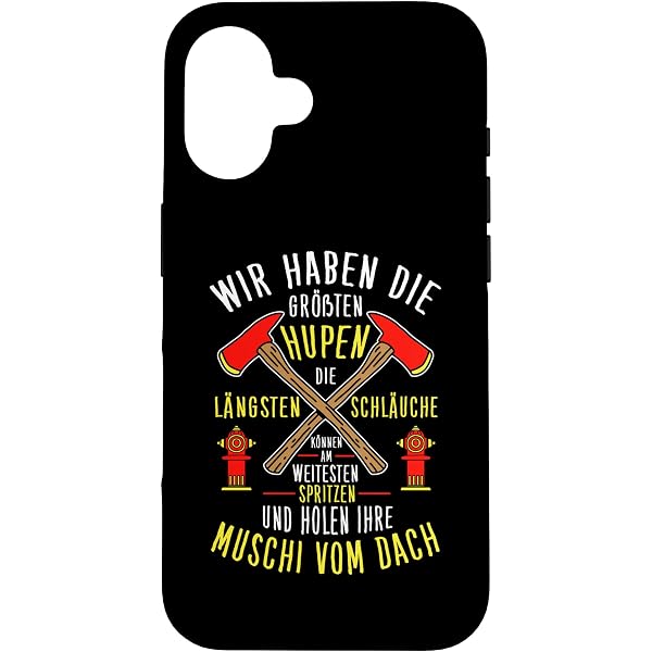 Feuerwehr Prinzessin IPhone 16 Hülle – Lustiges Motiv Für Feuerwehrfrauen & Heldinnen