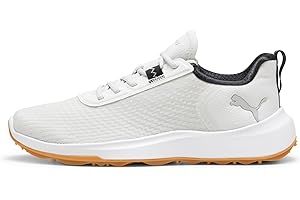 PUMA Golf Baskets de Sport Fusion Crush pour Homme, Gris Plume Noir, 48 EU