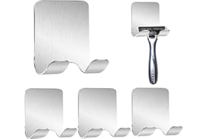 GothicBride Uchwyt na golarkę prysznicową, 4 sztuki, wodoodporny i nierdzewny, bez wiercenia, stojak na golarkę do salonu, łazienki, kuchni, sypialni