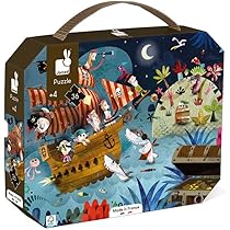 Puzzle Enfant 24 Pièces Pompiers - Valisette Transportable Fabriquée En France - Dès 3 Ans