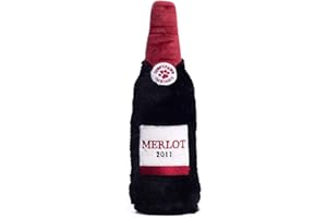 ZippyPaws - Happy Hour Crusherz Drink tematyczna chrupiąca butelka na wodę zabawka dla psa - czerwone wino