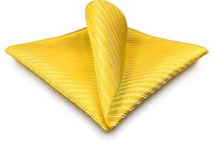 S&W SHLAX&WING Fazzoletto da Taschino Uomo Colore Unito Blu Verde e Giallo Taglia XL per Matrimoni