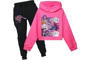 Rzfbeeok Kids Movie Singer Cotton Tracksuits Sets Cartoon Star Sweat Hoodie Jogging Suits Kids Daily Casual Sporting Suits