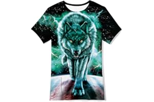 TUONROAD Camisetas Niños Camiseta de Manga Corta para Niña 3D Verano Top T Shirts 6-14 Años