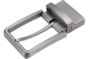 NICENEEDED Retro Single Prong Belt Buckle Replacement, Reversible Classic Leather Belt Buckles, Removable Belt Straps Replace Buckle Accessories for Men and Women