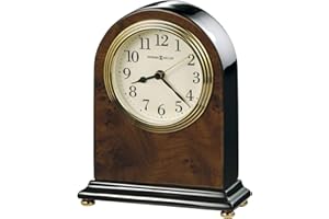 Howard Miller Bedford Table Clock 645-576 – Walnut Finish with Quartz Movement
