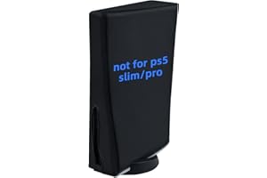 Wigearss Housse Anti-Poussière Housse de Protection Anti-Rayures Étanche pour PS5 (Pas pour PS5 Slim/Pro)