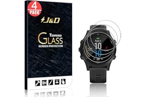 J&D Compatible para Garmin Forerunner 945 Tri-bundle Protector de Pantalla, 4-Pack [Vidrio Templado] [NO Cobertura Completa] Cristal Templado Protector de Pantalla para Forerunner 945 Tri-bundle