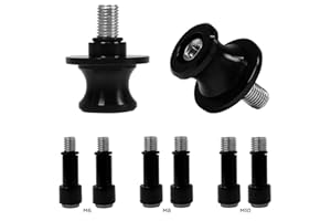 EVERMOTOR Diabolos Moto Support universel en aluminium CNC M6X1mm, M8X1.25mm, M10X1.25mm Support de montage de bobine pour Yamaha YZF R1 R3 R6 R25 R125 R1000 R6S Yamaha MT-01 MT-03 MT-09 MT-10 Aprilia RSV4