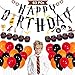 Produktbild LlorenteRM Harry Potter Happy Birthday Dekorationen Banner-Set, Zauberer, Geburtstagsparty, Zubehör zum Aufhängen, Banner, Partyzubehör (63 Stück)