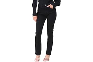 BRAND KRUZE Womens Jeans High Waisted Straight Leg Slim Fit Denim Pants