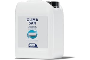 CAMP Climasan Detergente - Igienizzante Climatizzatore Specifico per Filtri e Componenti, Spray Condizionatore Igienizzante ad Azione Immediata, Pulisce a Fondo ed Elimina i Cattivi Odori, 5 l, 5L