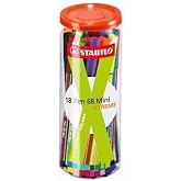 Stabilo ke&ccedil;eli kalem 68 mini, 18'li Xtreme-Kutu ve =