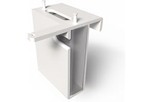 3DSR Batteriefach & Stern Fensterhalterung mit Blende für Herrnhuter Stern (Weiß)