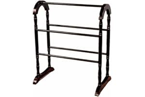 FRENCHI FURNITURE Frenchi Home Furnishing Quilt Rack, Dark Cherry