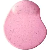 usin Oval Wrist Assisted Sand Pattern Type Anti-Slip Base Optical Computer Notebook Mouse Pad Maus Pad 17.5x21.5cm (Pink)