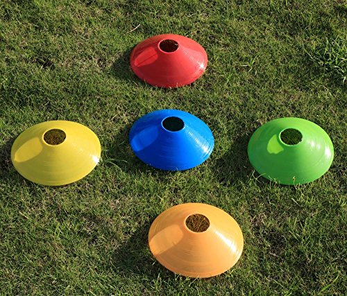 Yahee 50er Set Markierungshütchen Markierungsteller Markierteller mit Auflage bunt - 8