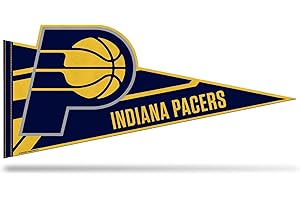 Rico Industries NBA Basketball Indiana Pacers Soft Felt Pennant - EZ to Hang - Home Décor (Game Room, Man Cave, Bed Room)